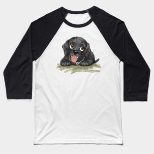 Black Labrador Retriever Baseball T-Shirt